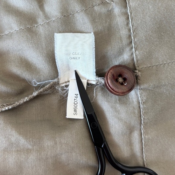 Phoebe Couture Size 8 Safari Shirt Dress Short Sleeve Midi Buttons Khaki Utility - Picture 11 of 13